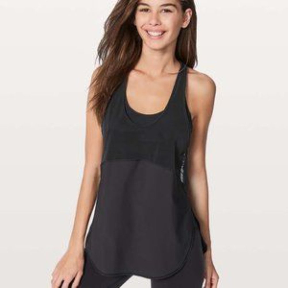Lululemon Twist Around Tank - Size 8 EUC Black